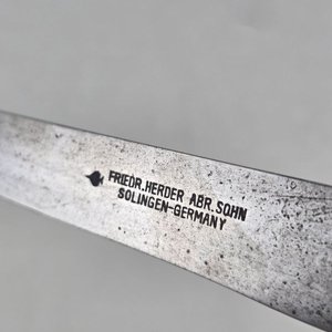 Cuchillo de mesa Herder Solingen-Germany con mango de madera - imagen 3