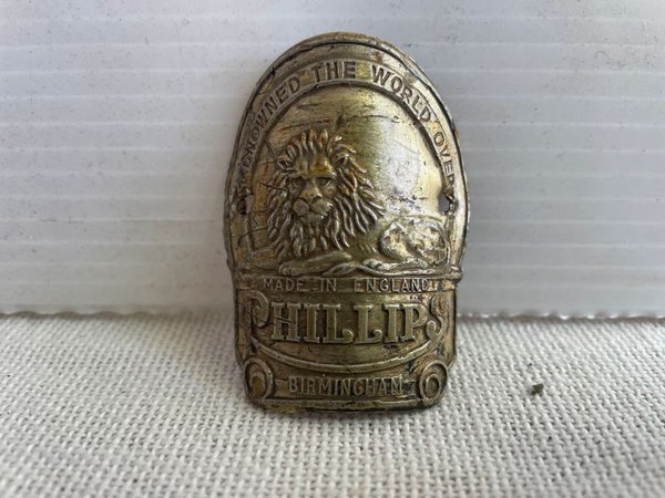Insignia Phillips "Crowned the World Over" con León Dorado para Cuadro de Bicicleta - imagen 1