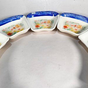 Gran Copetinero "Made in Italy" de Cerámica con Frutas y Guarda Azul - 8 Piezas - imagen 4