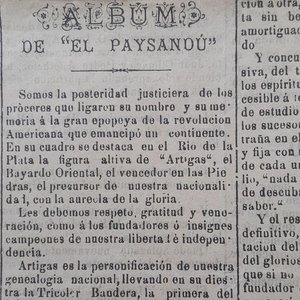 Diario "El Paysandú" del 18 de Julio de 1894: Contenido sobre Artigas y comentario inédito de su hija - imagen 12