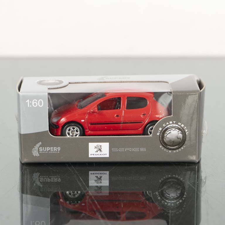 Auto de coleccion a escala 1/60, Peugeot 206 - Detalle y Presentación