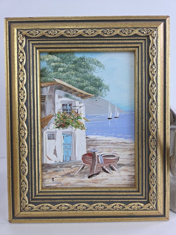 Pinturas enmarcadas con marco dorado - imagen 2