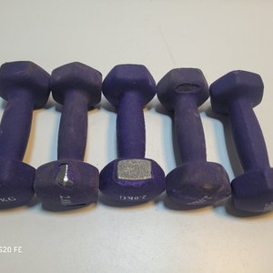 5 Mancuernas Violetas de 2 kg Cada Una - imagen 4