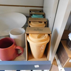 Vaso de plástico celeste de cocina - imagen 3