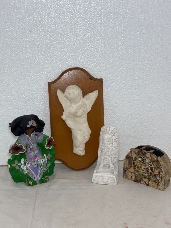 Placas Decorativas de Pared con Figuras Artesanales y Posavasos - imagen 1