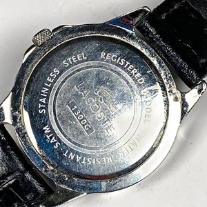 Reloj Pulsera Caballero Lacoste Negro Malla Cuero Funciona - imagen 4