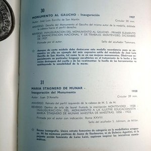 Libro Cien Medallas del Uruguay tapa dura Ediciones BROU J. P. Argul - imagen 5