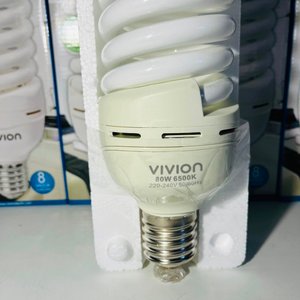 Lote x4 Lámparas Bajo Consumo Vivion 80W Luz Fría - imagen 1