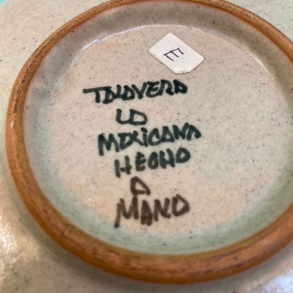 Plato decorativo de cerámica Talavera, artesanía tradicional mexicana - imagen 5