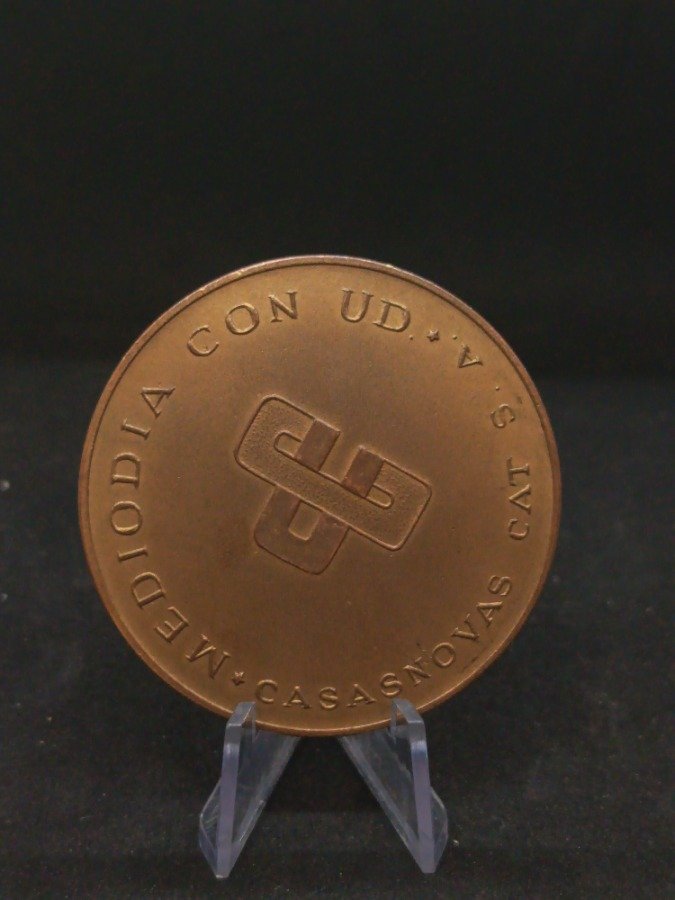 Medalla Programa Radial "Mediodía con Ud." José Serebrier Música 1966 Bronce