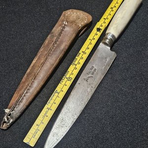 Cuchillo Franz Wenk Solingen Hoja 17 cm con Funda de Cuero - imagen 5