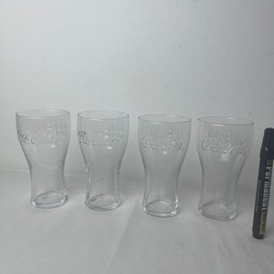 Juego de 4 Vasos Coleccionables Coca Cola de Vidrio - imagen 1