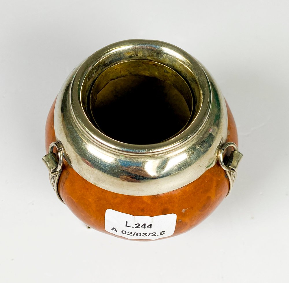 Mate con virola y soporte de metal, altura 9 cm - imagen 2