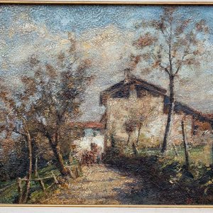 Lote siguiente: Óleo "Casona de Campo" por Domingo Giaudrone (40x50 cm)