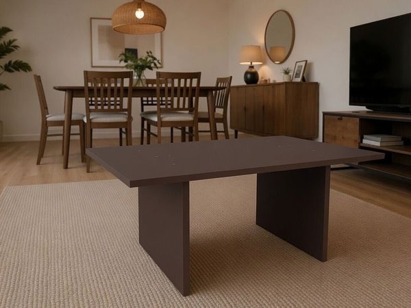 Mesa Ratona Moderna Rectangular de Madera para Living Comedor - imagen 1