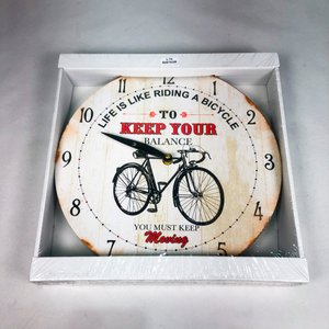 Reloj de Pared Circular con Diseño de Bicicleta "Keep Your Balance" - imagen 2