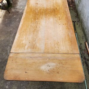 Mesa de Cocina Chica Plegable con Alas de Madera - imagen 3