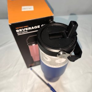 Vaso Térmico de Acero Inoxidable Azul 900ml Nuevo en Caja - imagen 3