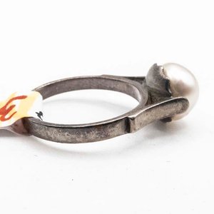 Anillo de Plata con Perla Gris - imagen 2