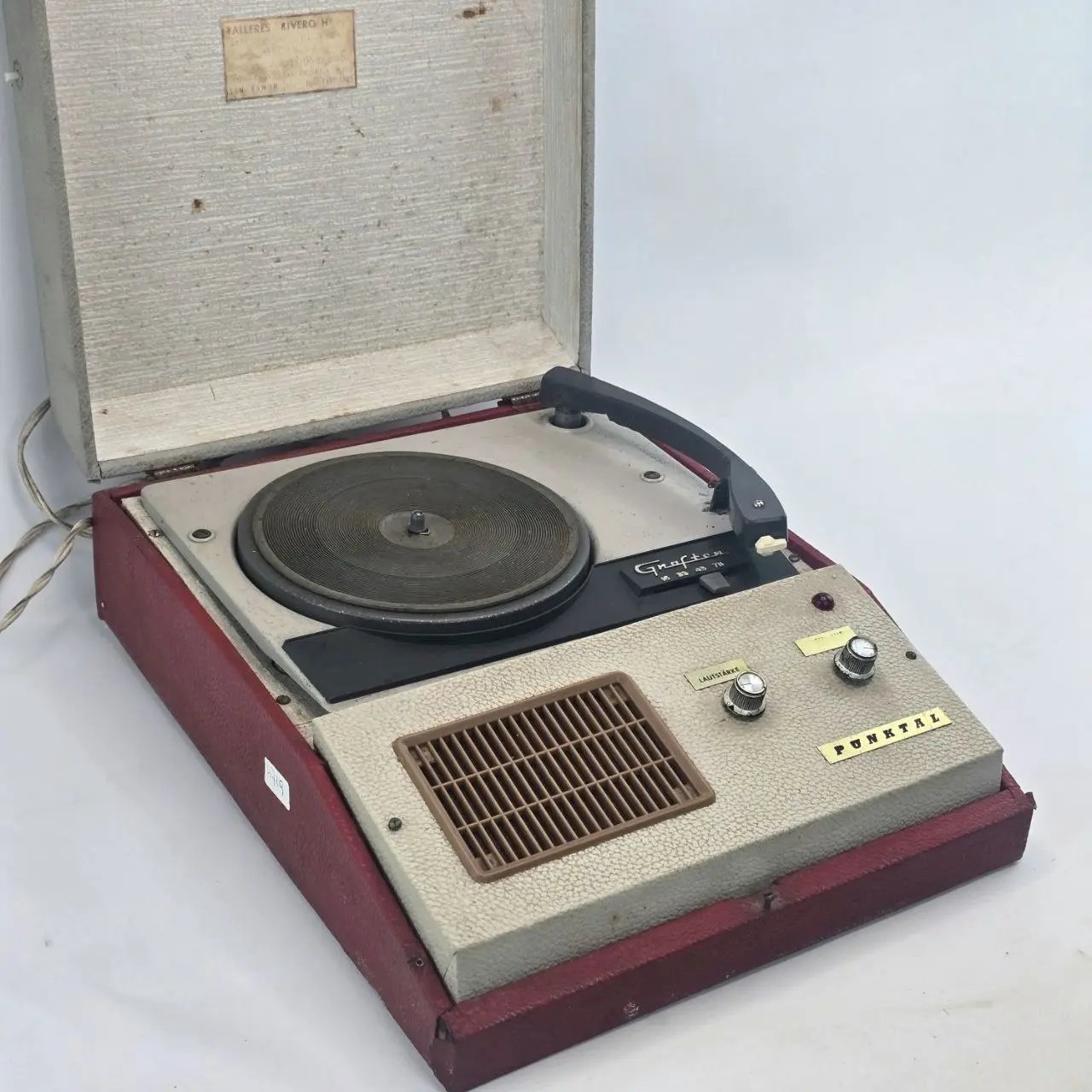 Toca Discos Portátil "Graetz" Vintage