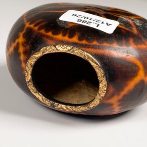 Mate Galleta con Virola Enchapada y Grabado Floral - imagen 3