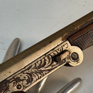 Fusil de Caza Antiguo Belga de Salón - Mediados Siglo XIX - imagen 3