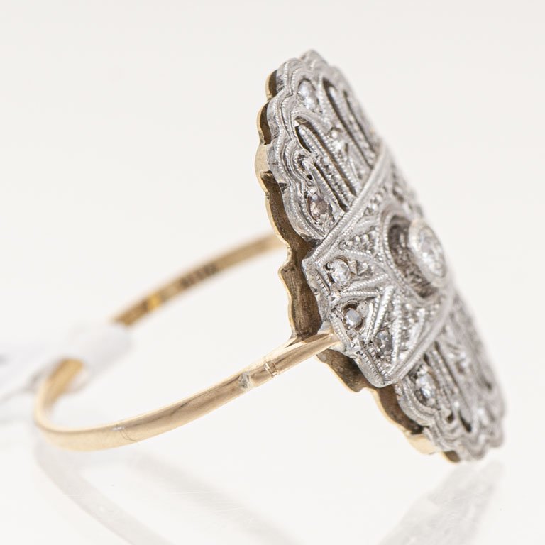 Anillo de oro con brillantes - imagen 2