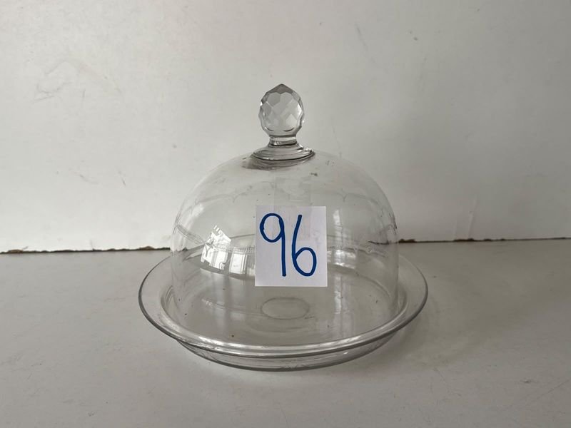 Campana de Vidrio con Plato para Presentación