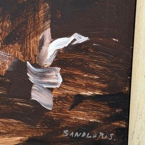 Pintura Abstracta al Óleo "Sin Título" por Analía Sandleris (90x70 cm) - imagen 3