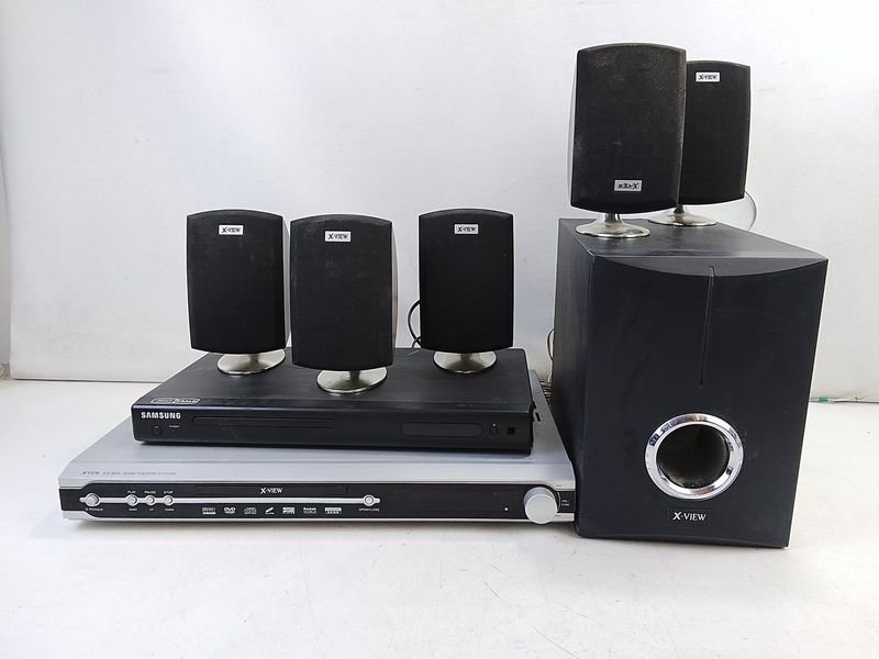 Home Theater 5.1 X-View con Reproductor DVD Samsung y X-View