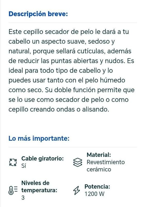 Cepillo secador y estilizador de cabello para el cuidado personal - imagen 10
