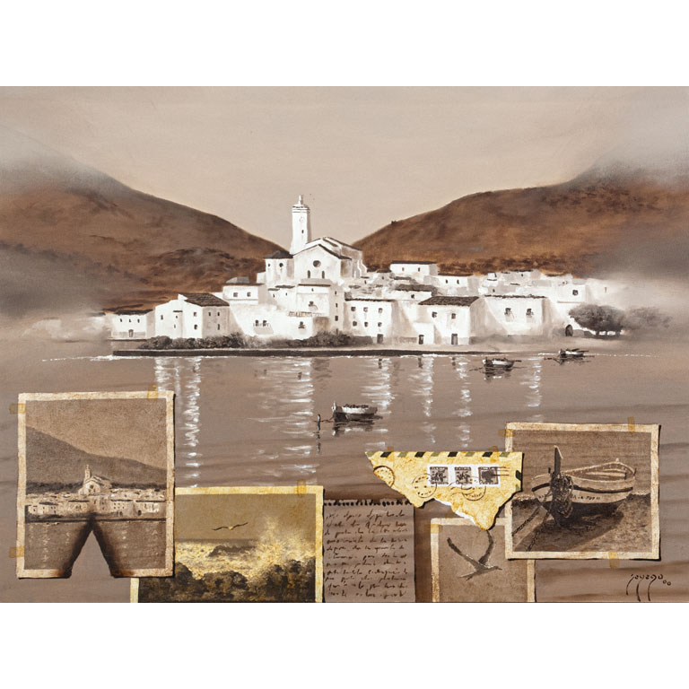 Lote anterior: Adolfo Sayago. Recuerdo del Pueblo de Cadaqués. Óleo sobre tela, 60 x 80 cm.