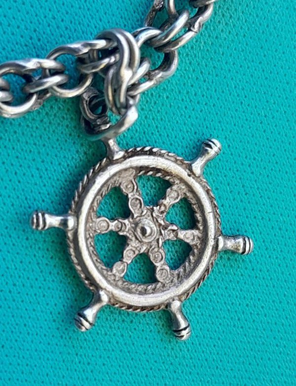 Pulsera de dama en plata con dijes - imagen 4