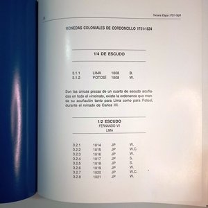 Libro "La Amonedación en Oro de las Cecas de Lima, Cuzco y Potosí 1659-1979" de Pedro Eugenio de la Puente Jerí - imagen 8