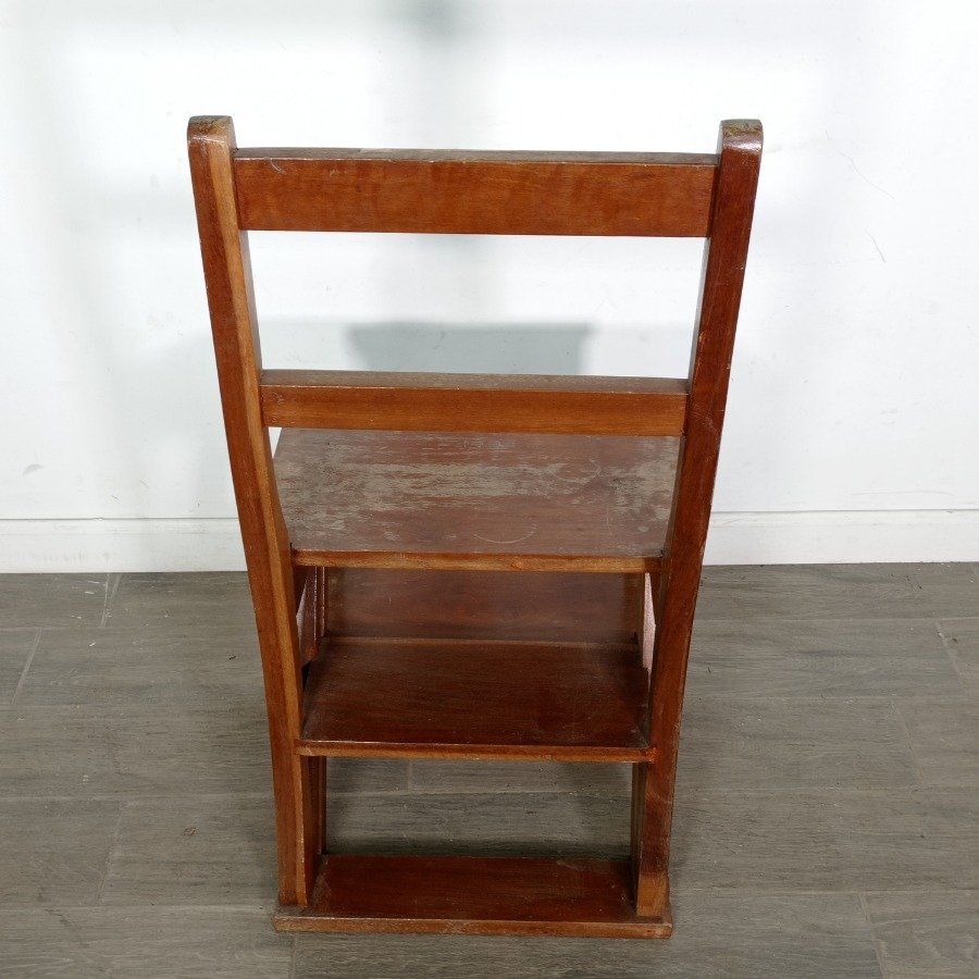 Silla escalera de madera de cedro en buen estado - imagen 4