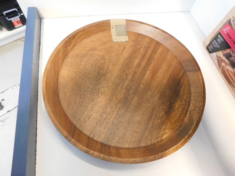 Bandeja redonda de madera