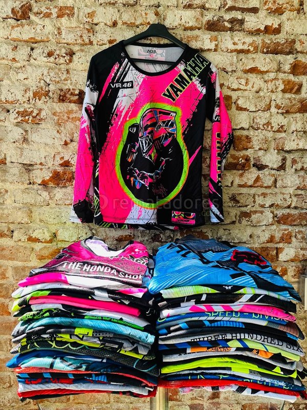 Remera Manga Larga Yamaha VR46 "The Honda Shop" y Otras