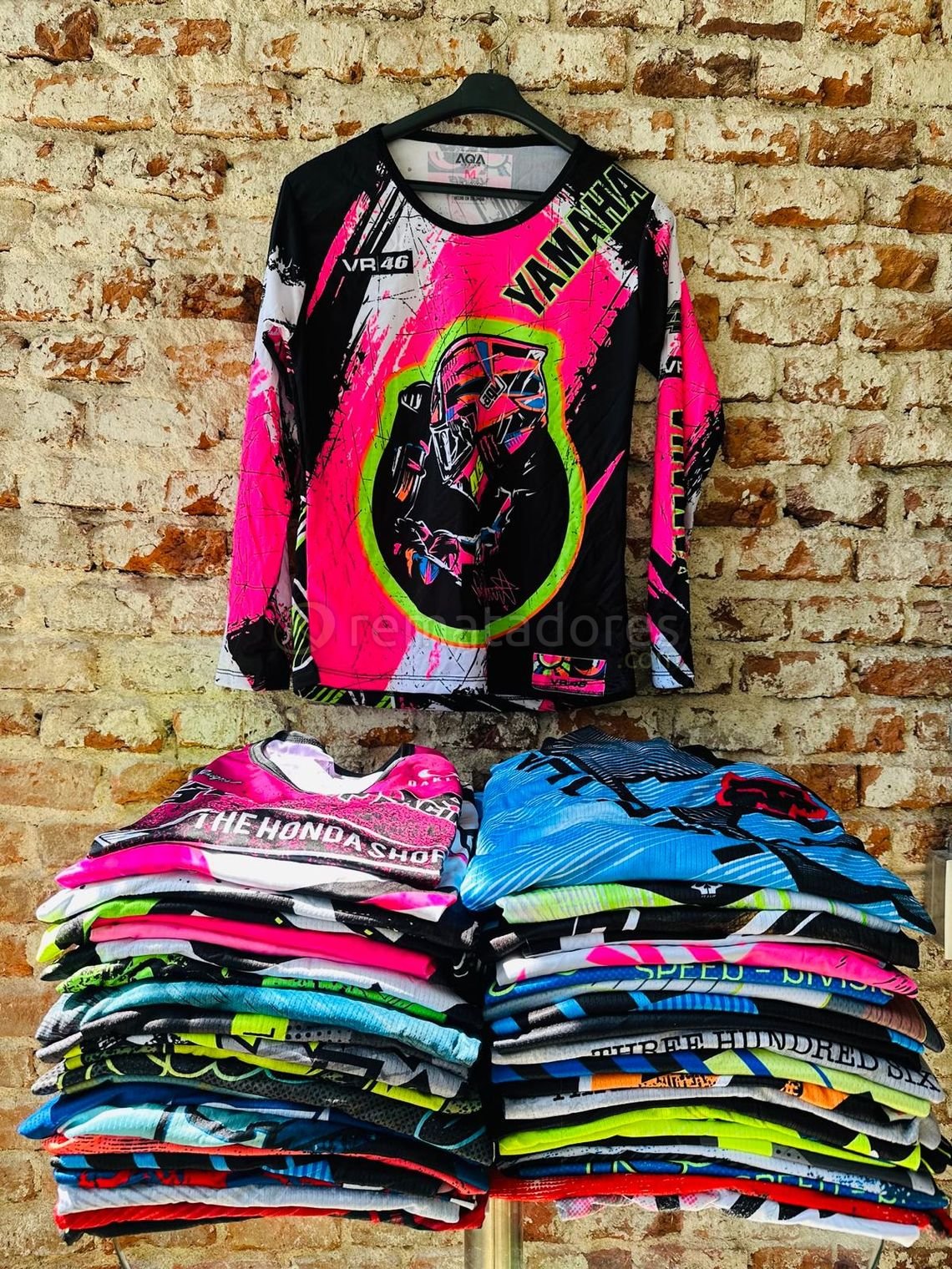 Remera Manga Larga Yamaha VR46 "The Honda Shop" y Otras