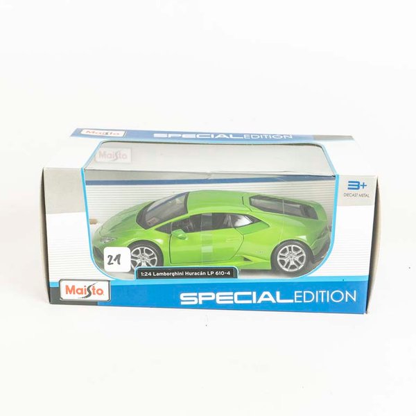 Auto Lamborghini Huracán LP 610-4 escala 1/24 colección Maisto, en su caja original. - imagen 1