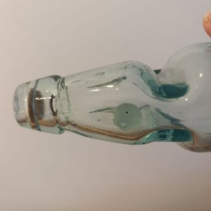 Botella Antigua de Refresco con Bolita de Vidrio - imagen 4
