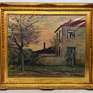 Óleo "Casona" de Alceu Ribeiro sobre Tela - 50 x 60 cm - imagen 2