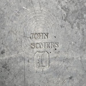 Juego de Vasos de Peltre "John Somers" y Tocador Antiguo Plateado - imagen 5