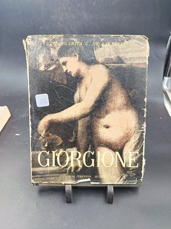 Libro "Giorgione" de Margarita G. de Saretti, Editorial Poseidón