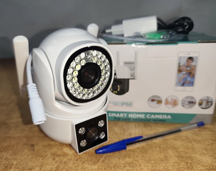 Cámara de seguridad IP66 para exterior con doble audio y visión nocturna - imagen 3