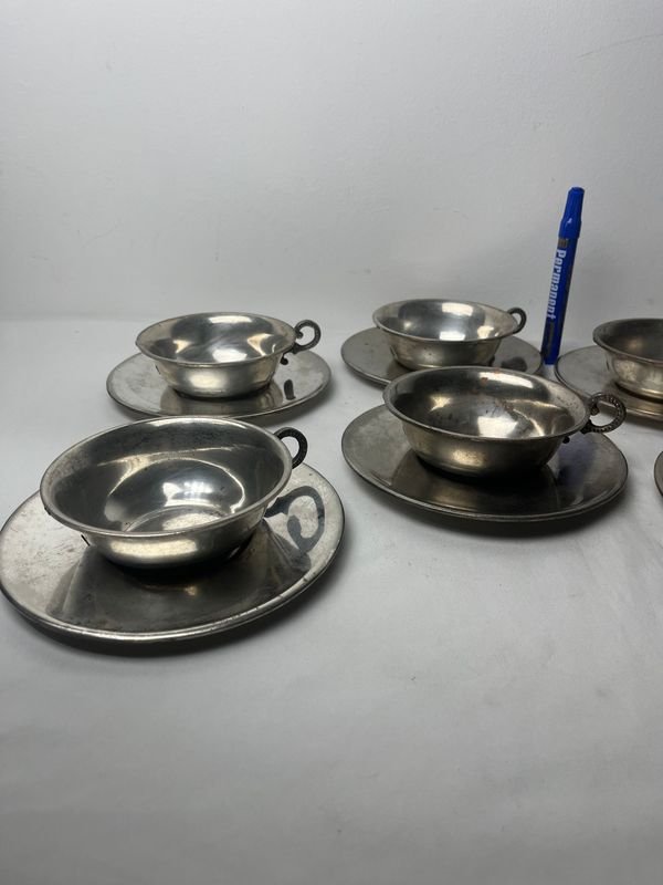 Tazas con Manijas y Saucers - imagen 6