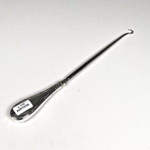 Abrochador de Botas Antiguo con Mango de Plata Inglesa - imagen 1