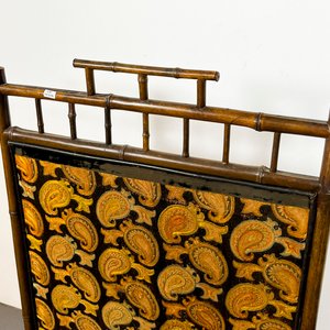 Paravant de Caña con Tapizado Vegetal Estilo Paisley - imagen 2