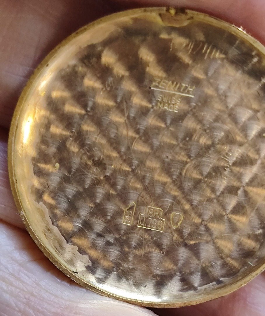 Reloj de oro Zenith, reloj de caballero con caja de oro - imagen 7