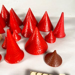 Set de Juego Tipo "Lego" Variado con Piezas Rojas y Beige - imagen 2