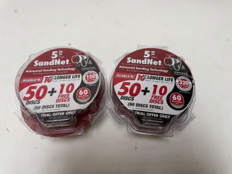 120 Discos de Lija Tipo Malla Diablo SandNet 5 Pulgadas